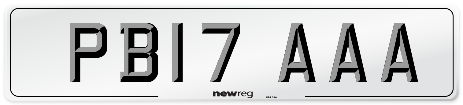 PB17 AAA Number Plate from New Reg